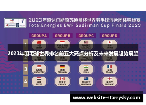 2023年羽毛球世界排名前五大亮点分析及未来发展趋势展望